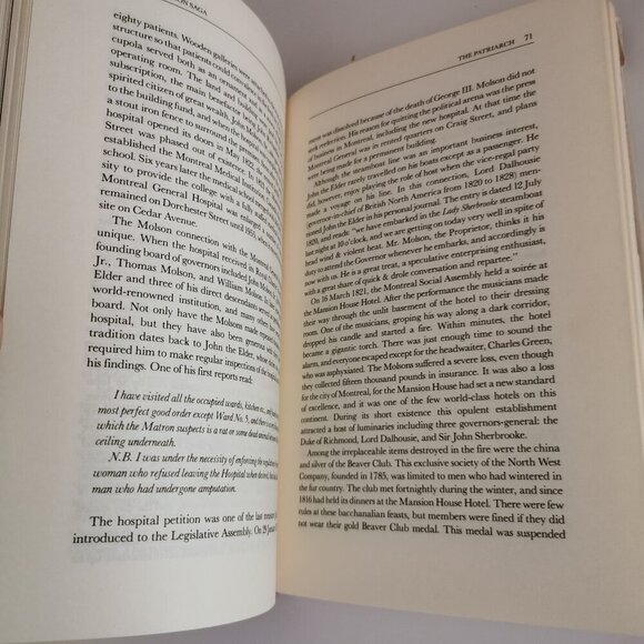 1983 The Molson Saga Book Canadian Family Dynasty Shirley Woods Jr Brewery Beer - Picture 11 of 15